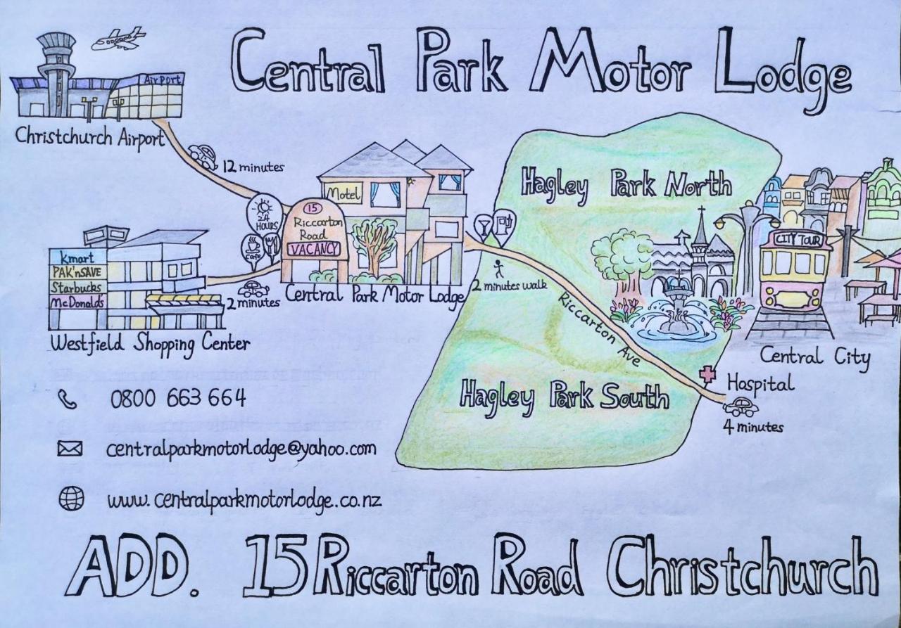 Central Park Motor Lodge Κράισττσερτς Εξωτερικό φωτογραφία